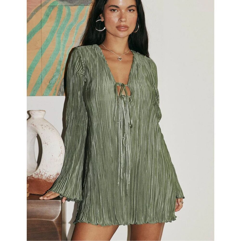 Princess Polly Malop Olive Green Mini Dress